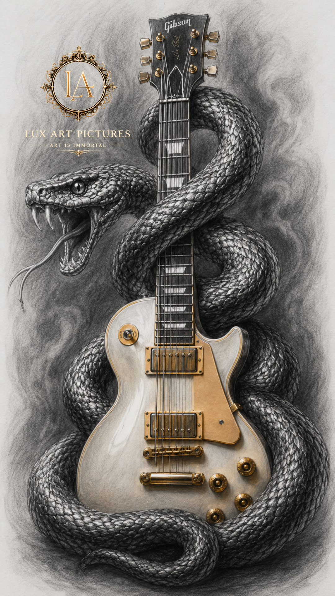 White Serpent chitarra Eva More Lux Art Songs