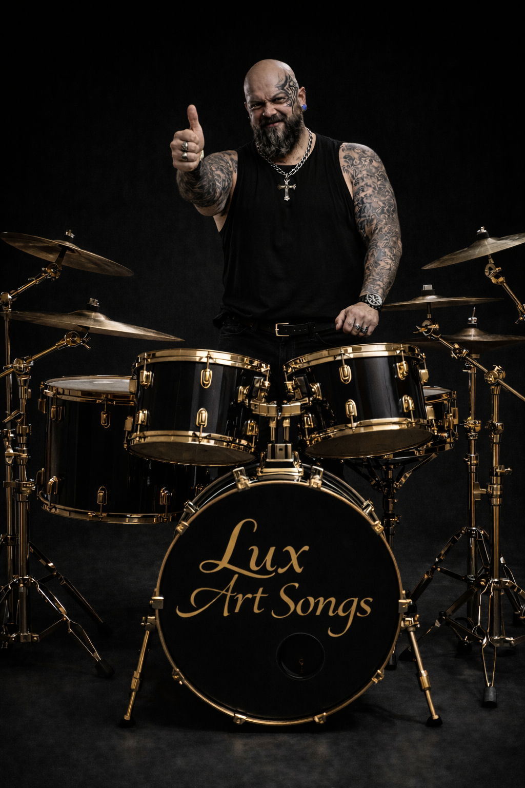 Gary Steel batterista dei Lux Art Songs
