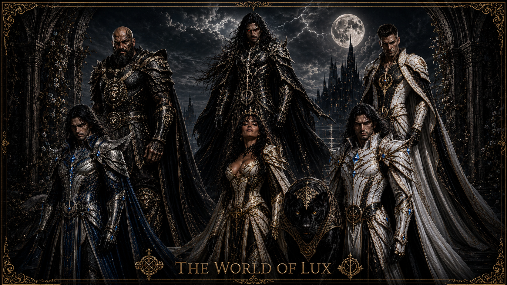 The World Of Lux – I Sei Elementi: Dustin Hale, Eva More, Matthew Silver, Gary Steel, Karl Stone e Normand Told
